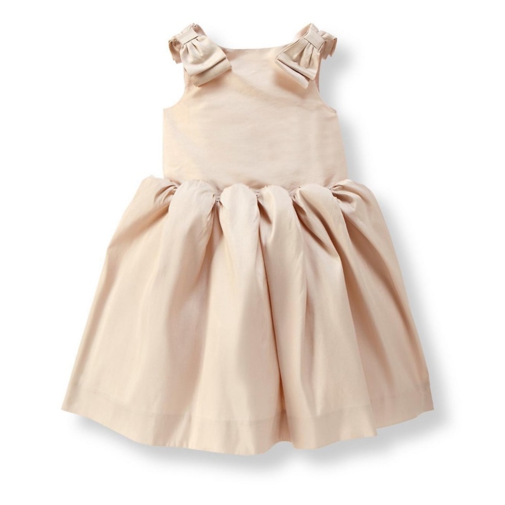 Janie & Jack Bow Silk Dress